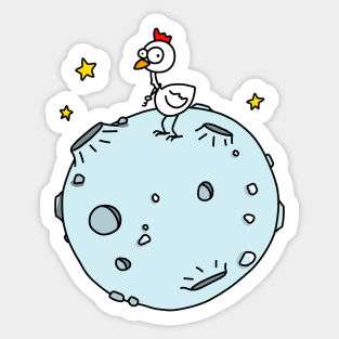 Moon Chicken Sticker